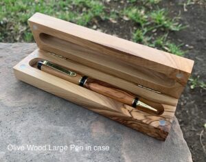 Olive Wood Large Pen with case